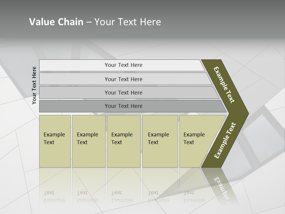 A Modern Building With Windows On The Side Of It PowerPoint Template