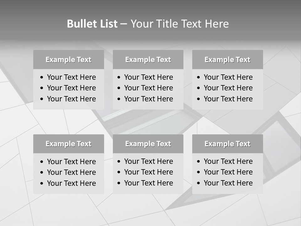 A Modern Building With Windows On The Side Of It PowerPoint Template