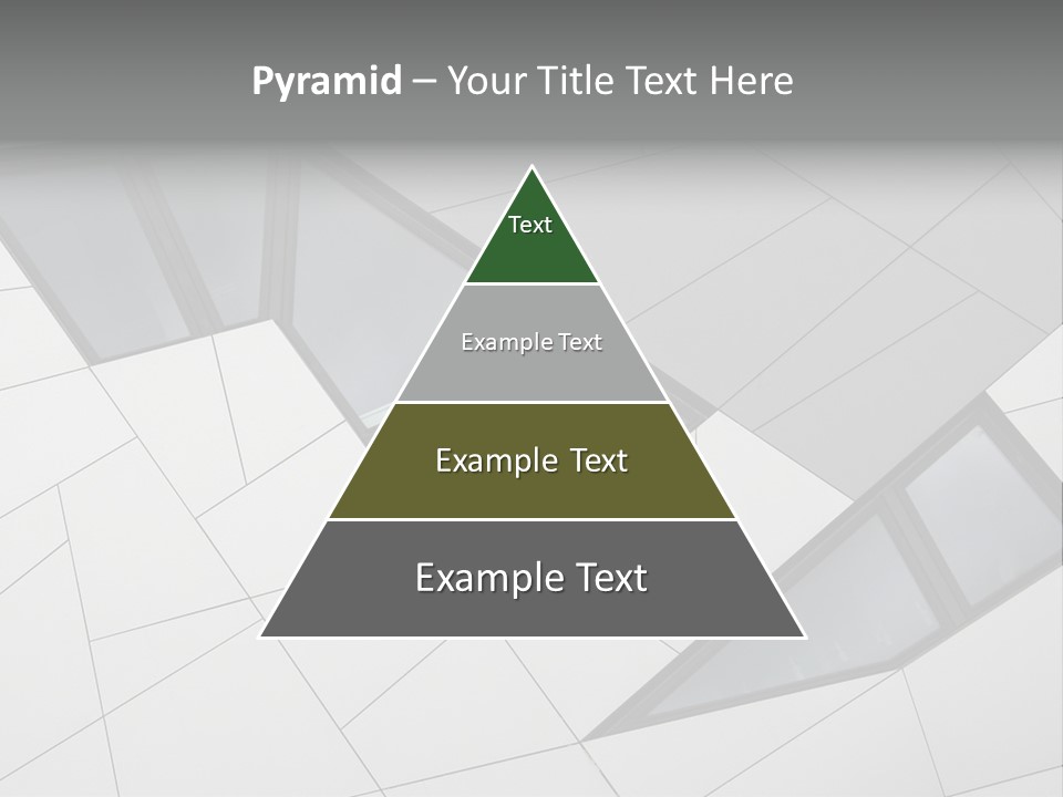 A Modern Building With Windows On The Side Of It PowerPoint Template
