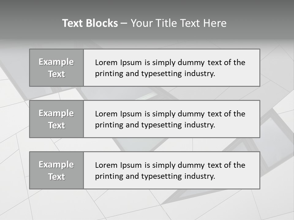 A Modern Building With Windows On The Side Of It PowerPoint Template