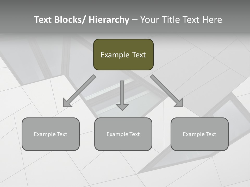A Modern Building With Windows On The Side Of It PowerPoint Template
