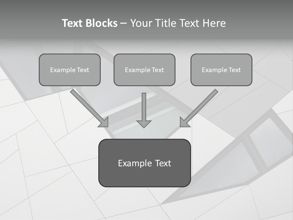 A Modern Building With Windows On The Side Of It PowerPoint Template