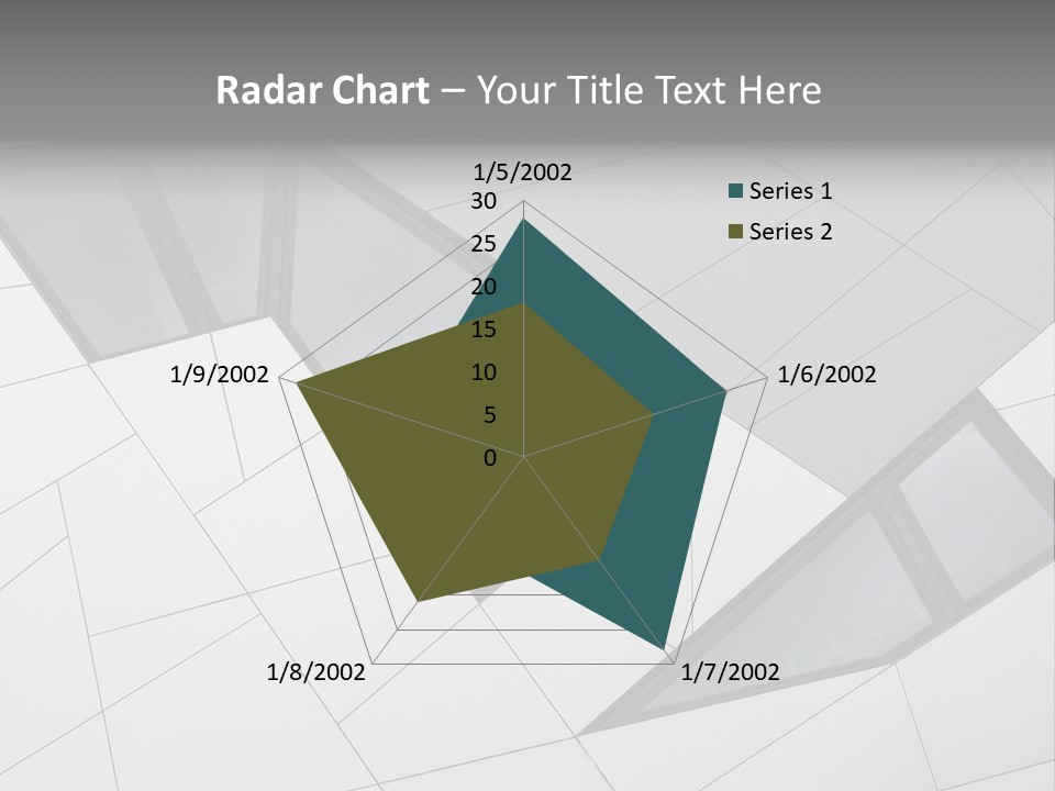 A Modern Building With Windows On The Side Of It PowerPoint Template