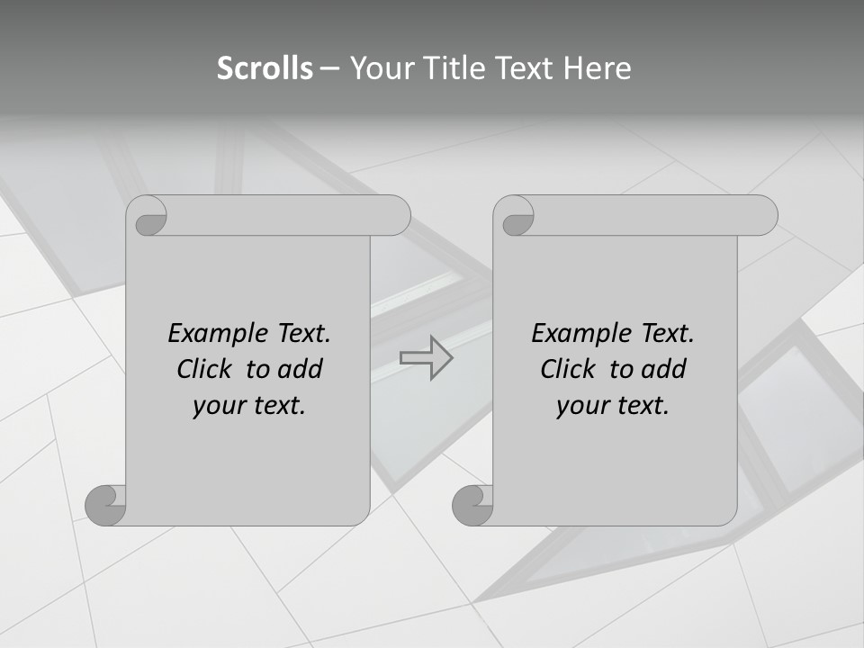A Modern Building With Windows On The Side Of It PowerPoint Template