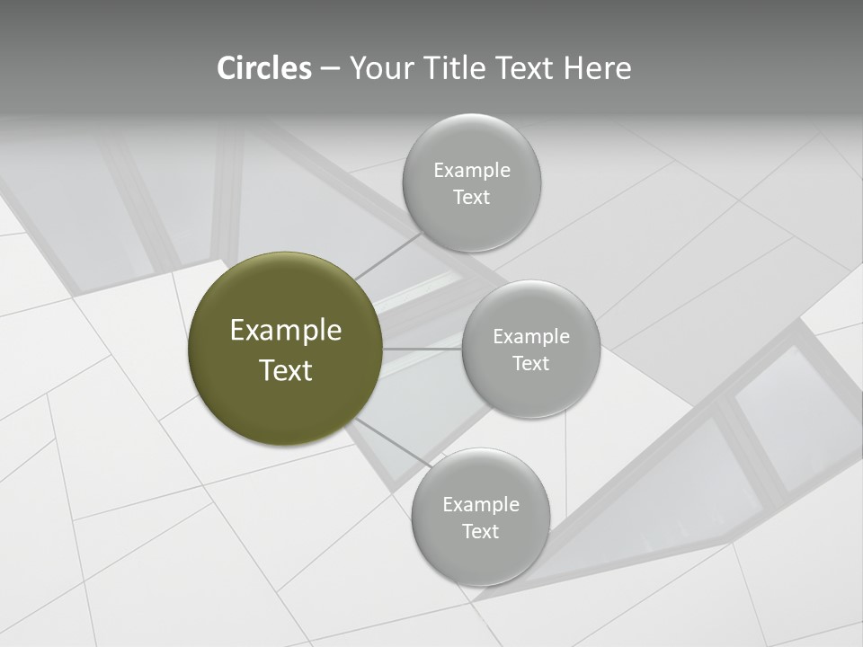 A Modern Building With Windows On The Side Of It PowerPoint Template