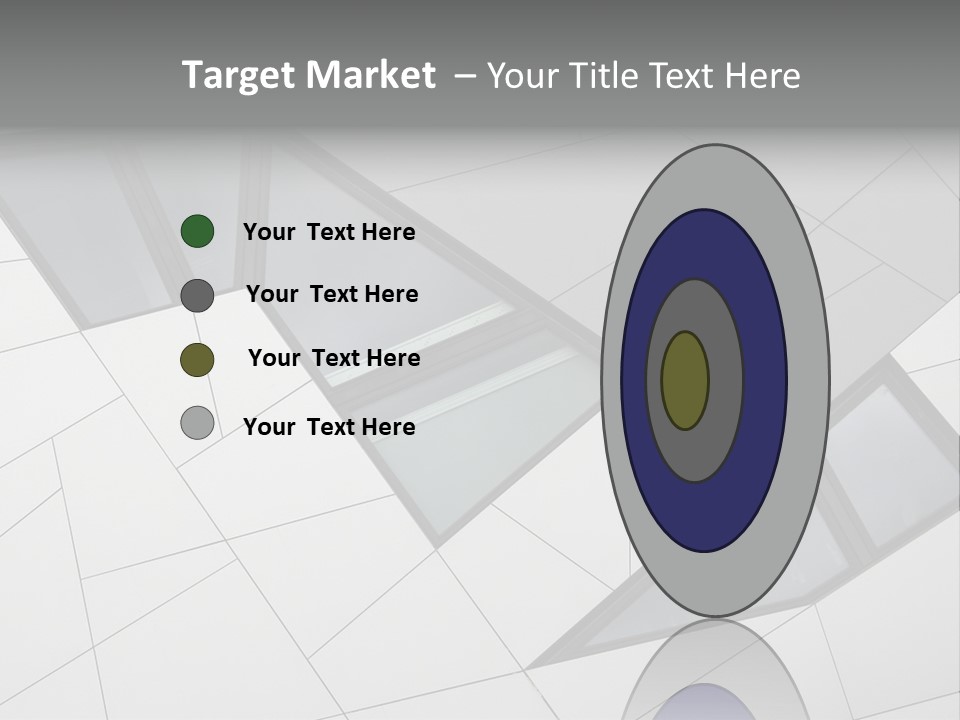 A Modern Building With Windows On The Side Of It PowerPoint Template