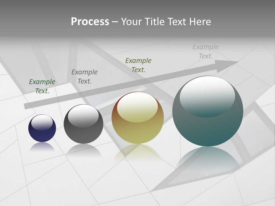 A Modern Building With Windows On The Side Of It PowerPoint Template