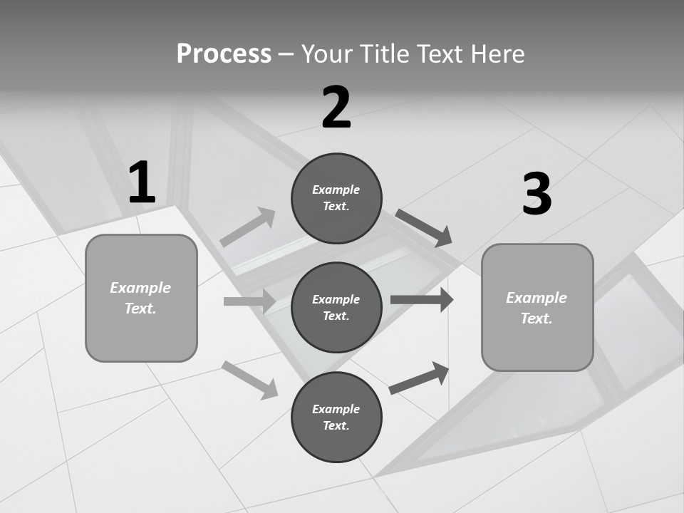 A Modern Building With Windows On The Side Of It PowerPoint Template