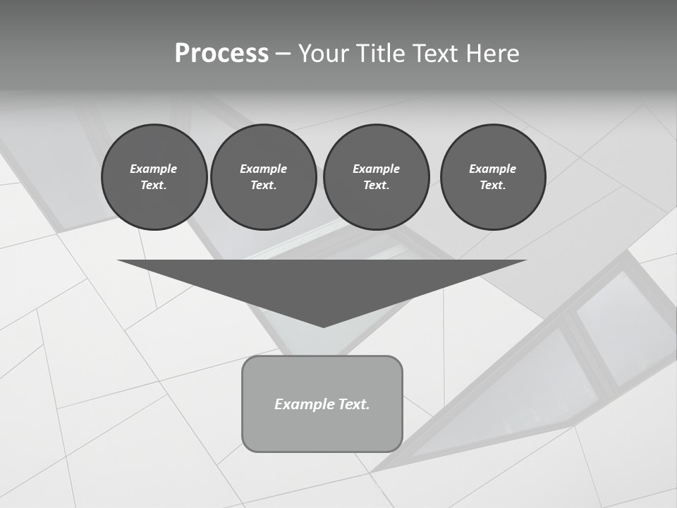 A Modern Building With Windows On The Side Of It PowerPoint Template