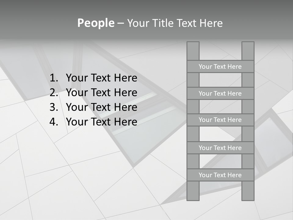 A Modern Building With Windows On The Side Of It PowerPoint Template