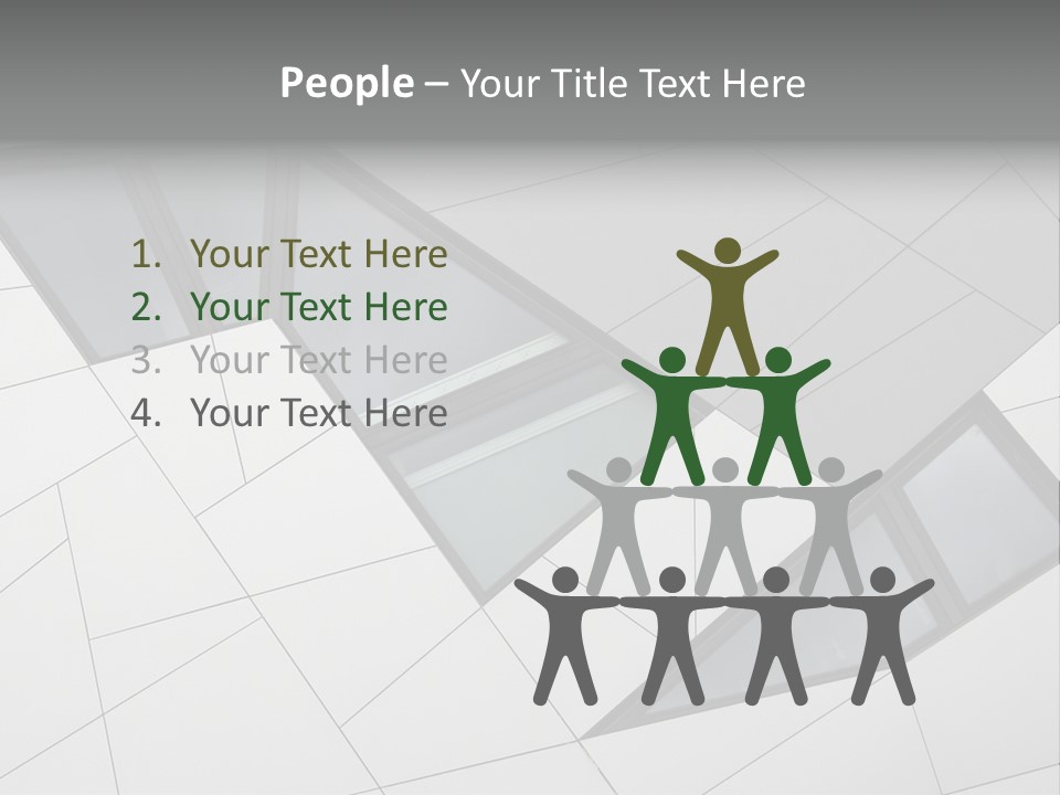 A Modern Building With Windows On The Side Of It PowerPoint Template