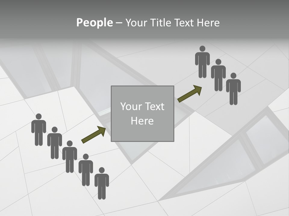 A Modern Building With Windows On The Side Of It PowerPoint Template