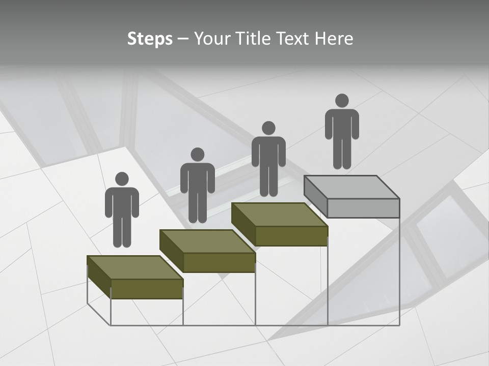 A Modern Building With Windows On The Side Of It PowerPoint Template