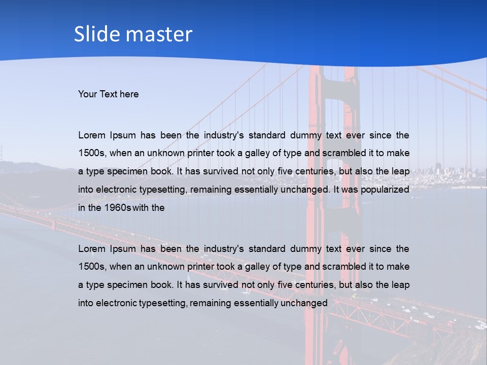 A Picture Of The Golden Gate Bridge In San Francisco PowerPoint Template