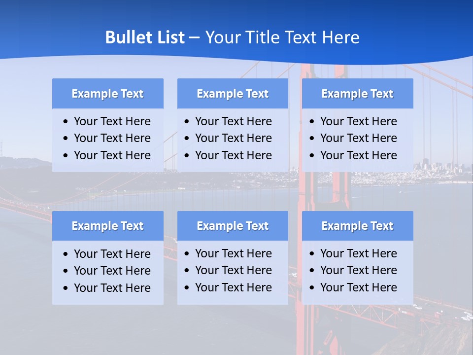 A Picture Of The Golden Gate Bridge In San Francisco PowerPoint Template