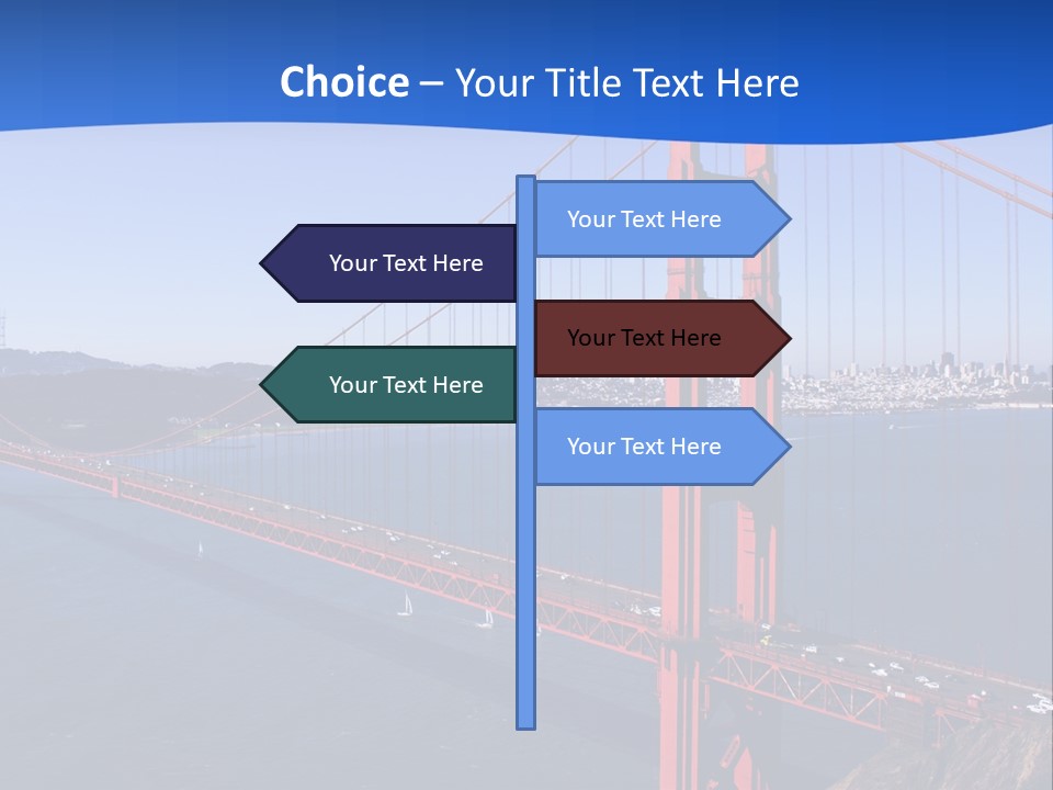 A Picture Of The Golden Gate Bridge In San Francisco PowerPoint Template