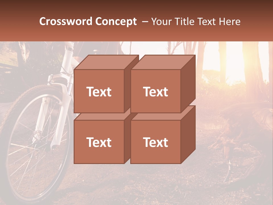 A Person Riding A Bike On A Dirt Road PowerPoint Template