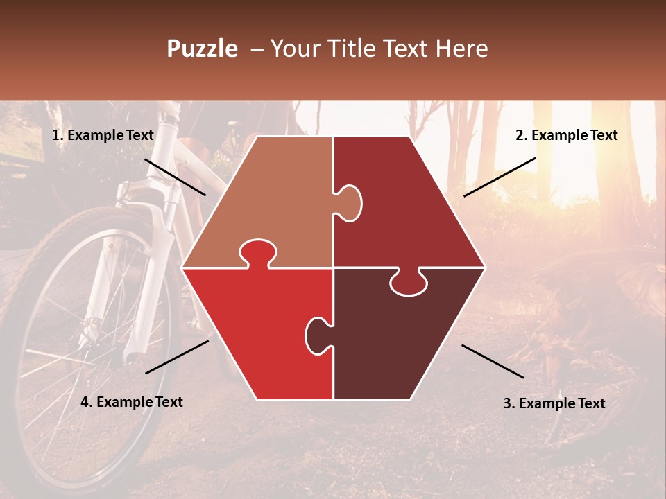 A Person Riding A Bike On A Dirt Road PowerPoint Template