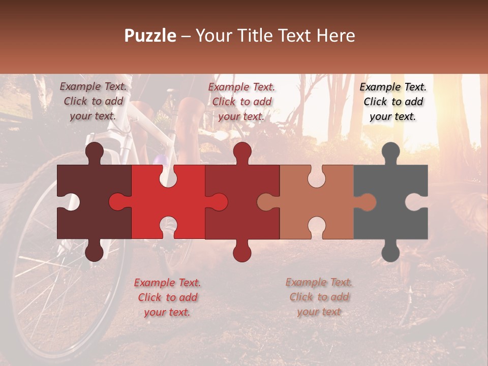 A Person Riding A Bike On A Dirt Road PowerPoint Template