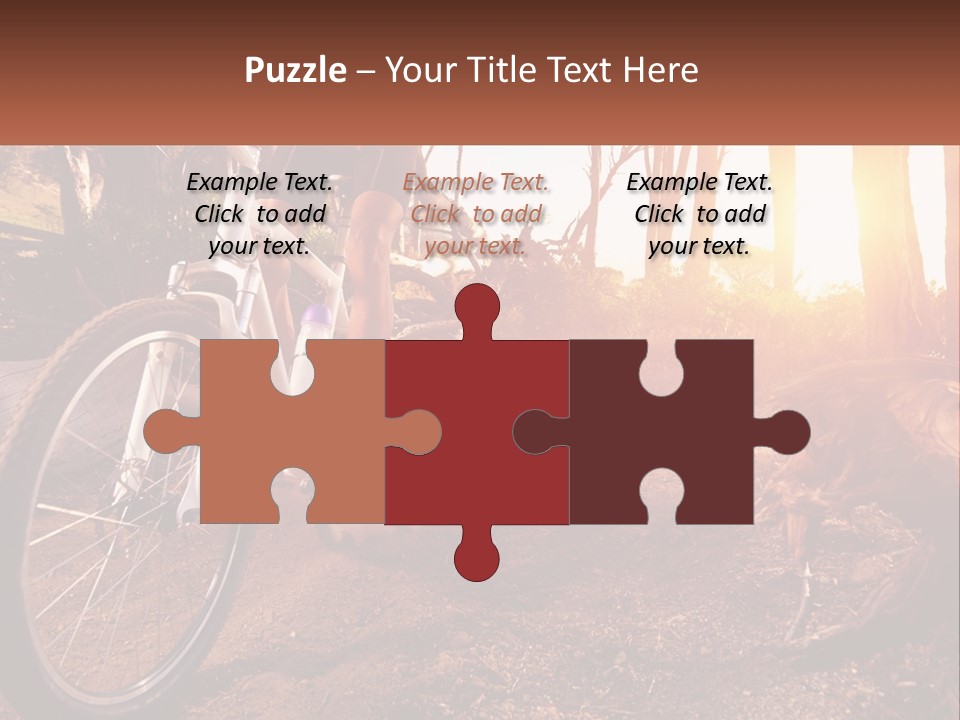 A Person Riding A Bike On A Dirt Road PowerPoint Template