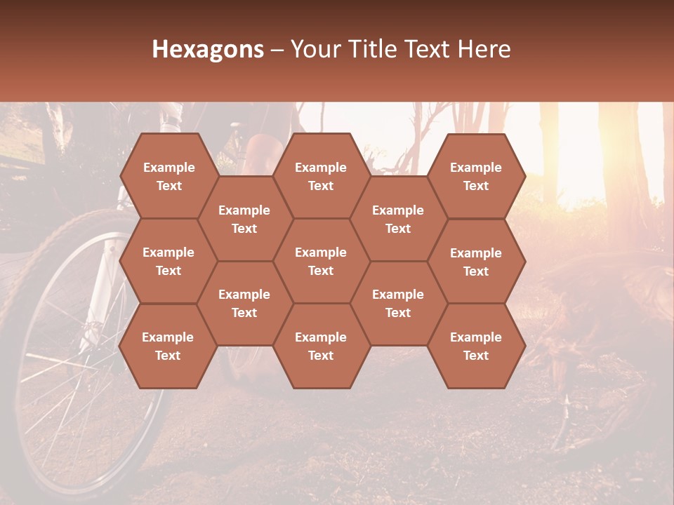 A Person Riding A Bike On A Dirt Road PowerPoint Template