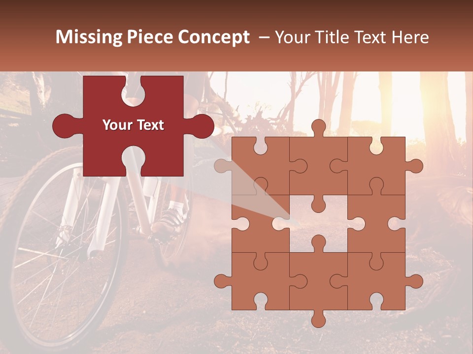 A Person Riding A Bike On A Dirt Road PowerPoint Template