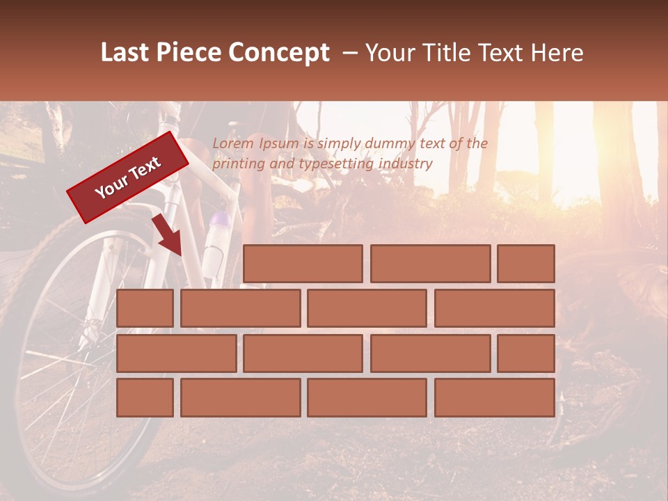 A Person Riding A Bike On A Dirt Road PowerPoint Template