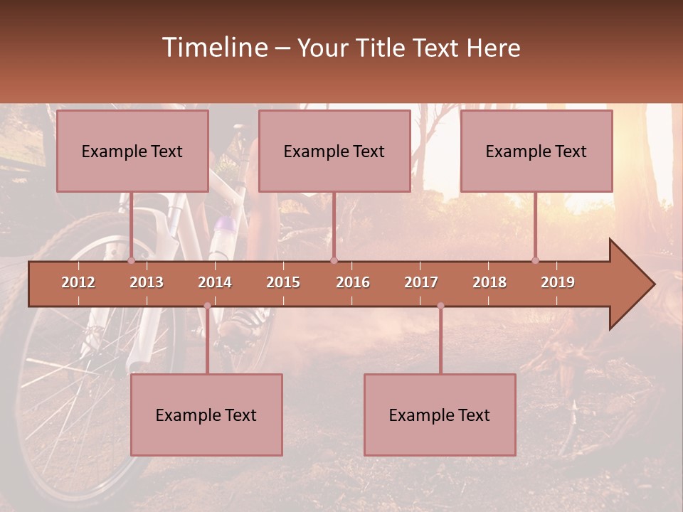 A Person Riding A Bike On A Dirt Road PowerPoint Template