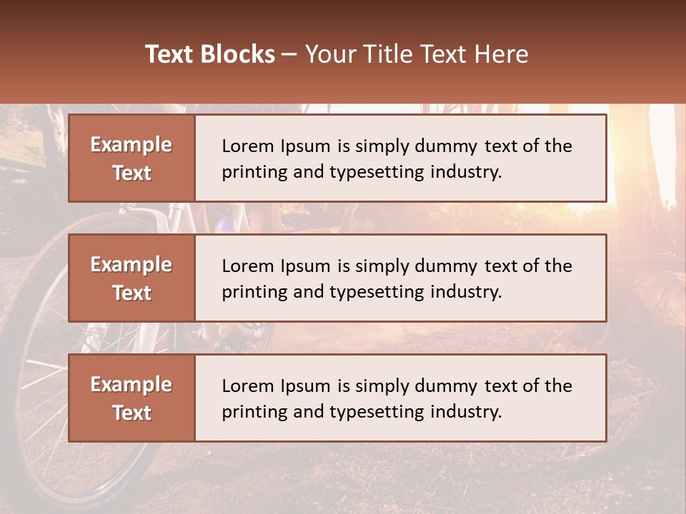 A Person Riding A Bike On A Dirt Road PowerPoint Template