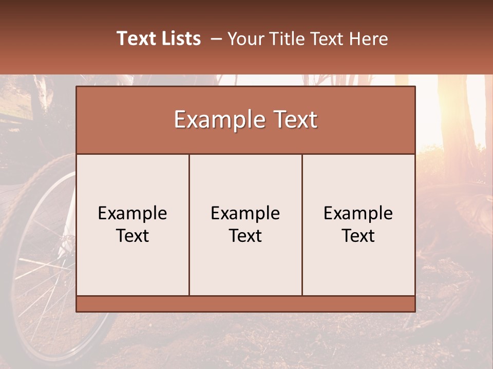 A Person Riding A Bike On A Dirt Road PowerPoint Template