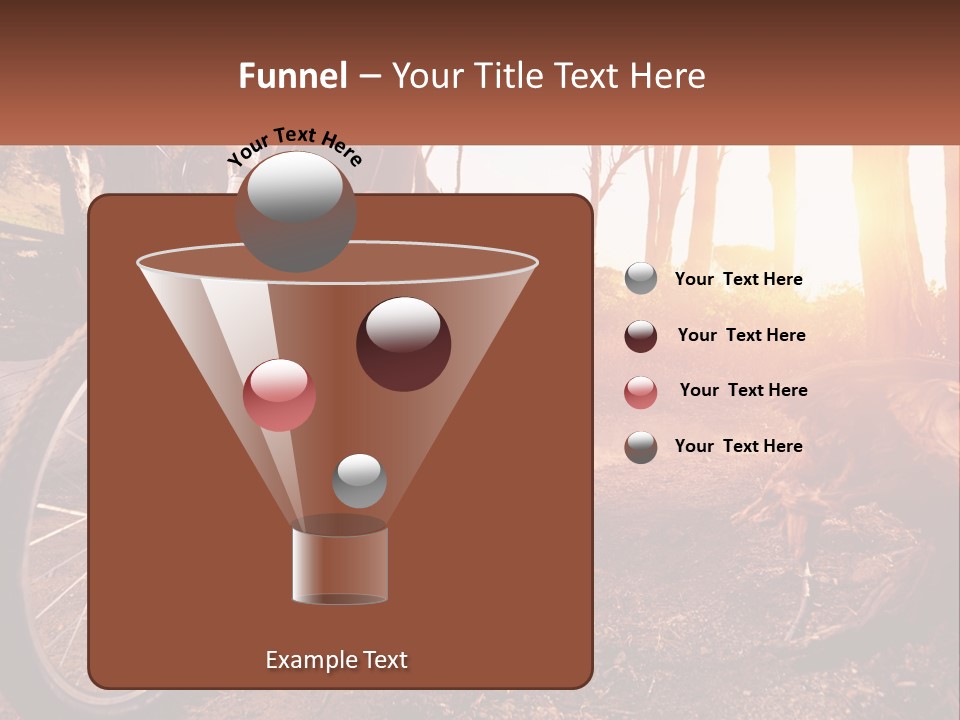 A Person Riding A Bike On A Dirt Road PowerPoint Template