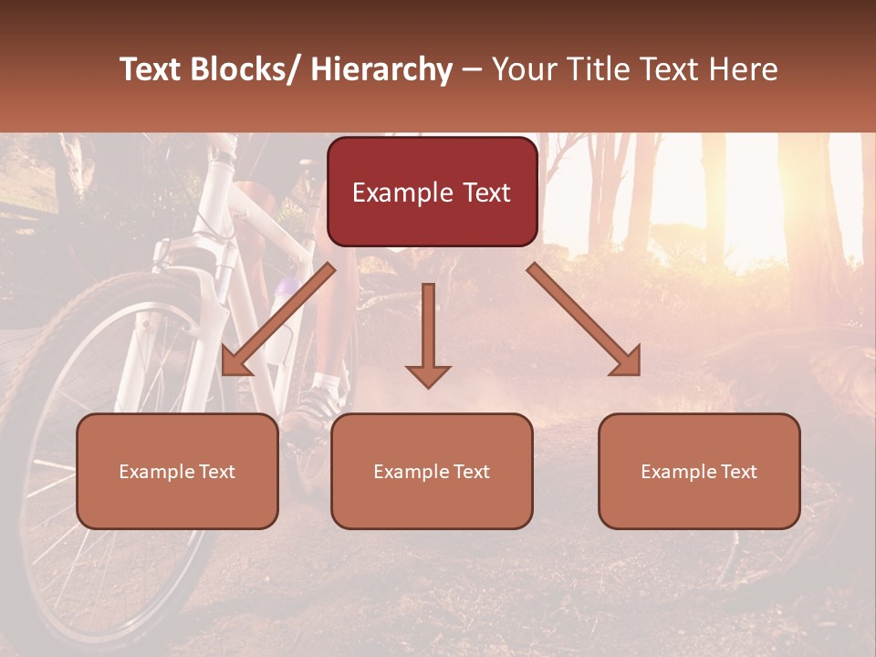 A Person Riding A Bike On A Dirt Road PowerPoint Template