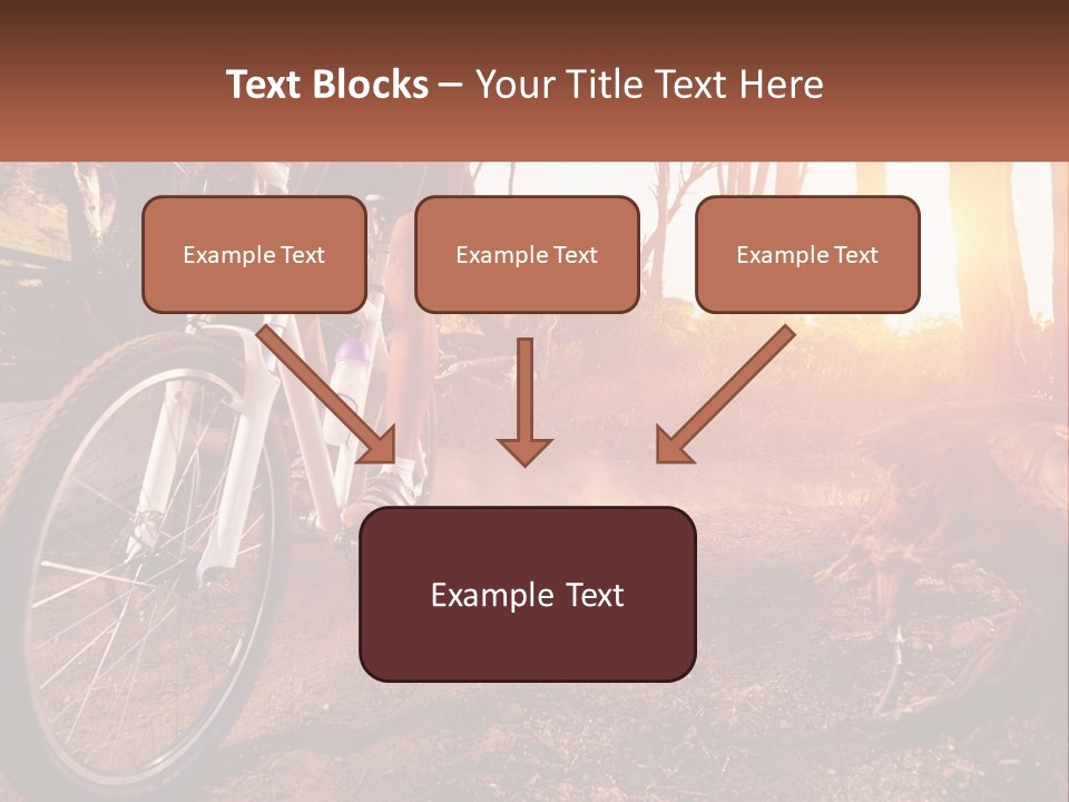 A Person Riding A Bike On A Dirt Road PowerPoint Template