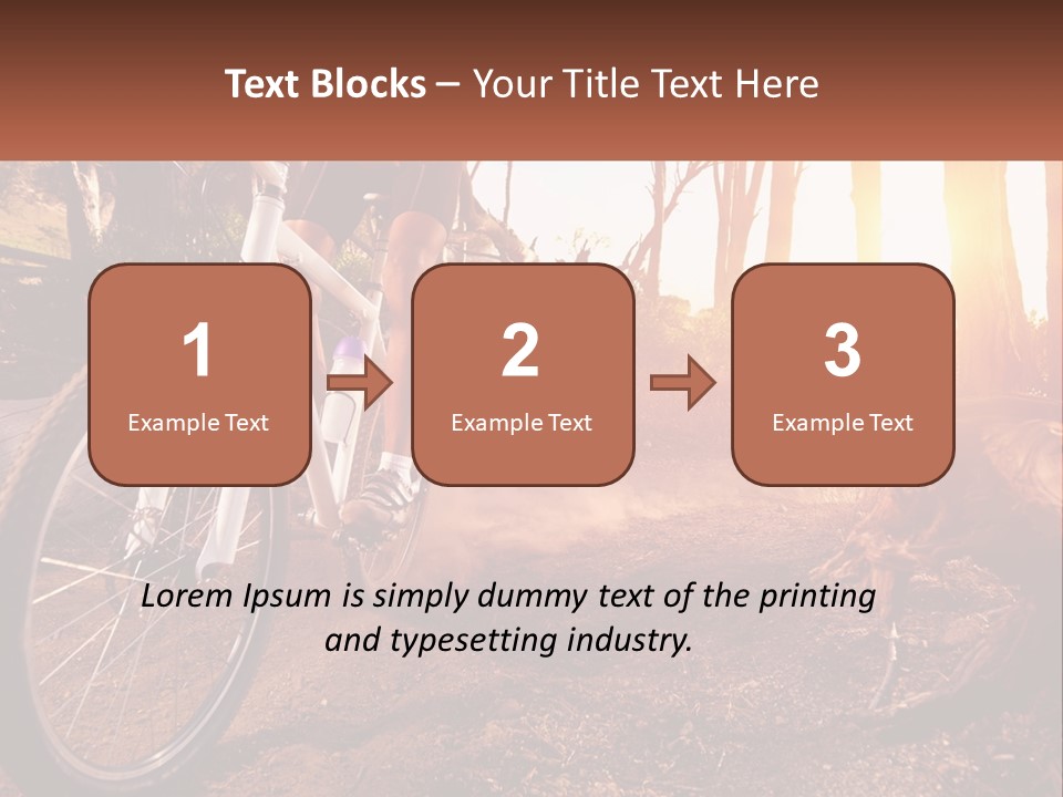 A Person Riding A Bike On A Dirt Road PowerPoint Template