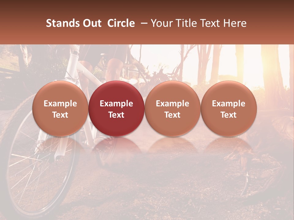 A Person Riding A Bike On A Dirt Road PowerPoint Template