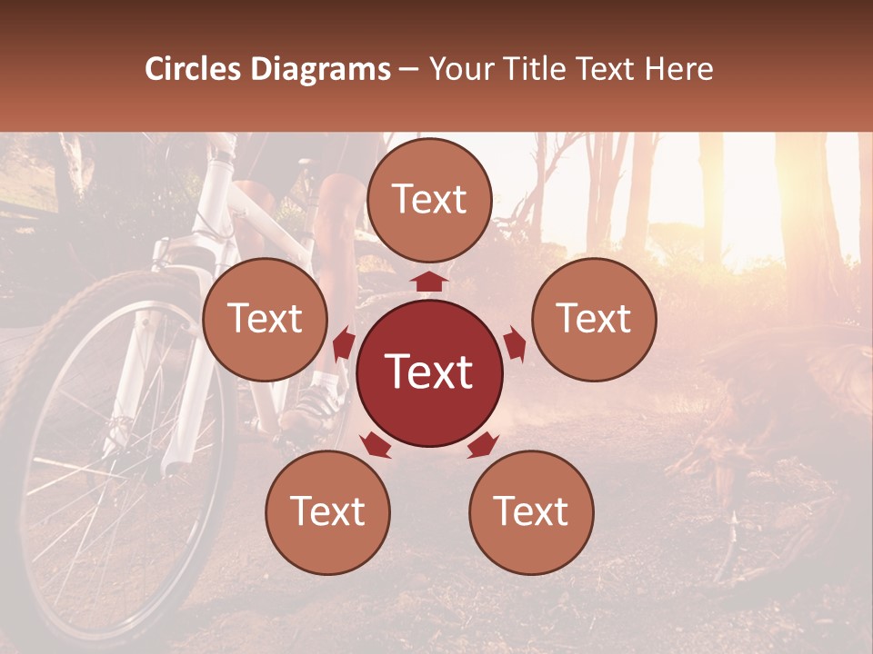 A Person Riding A Bike On A Dirt Road PowerPoint Template