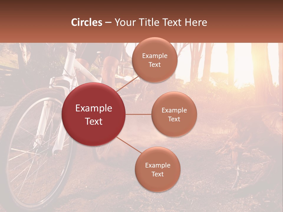 A Person Riding A Bike On A Dirt Road PowerPoint Template