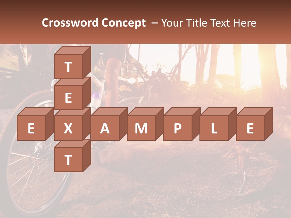 A Person Riding A Bike On A Dirt Road PowerPoint Template