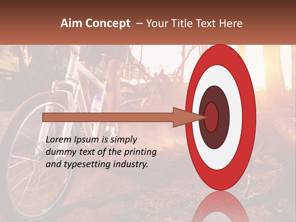 A Person Riding A Bike On A Dirt Road PowerPoint Template