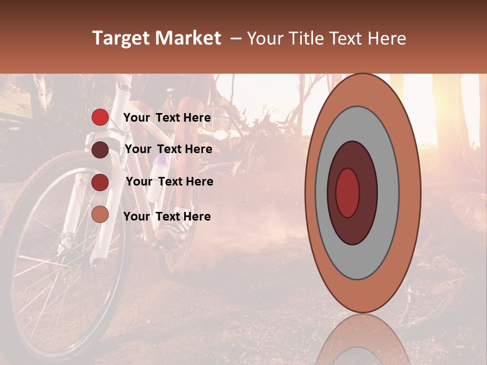 A Person Riding A Bike On A Dirt Road PowerPoint Template