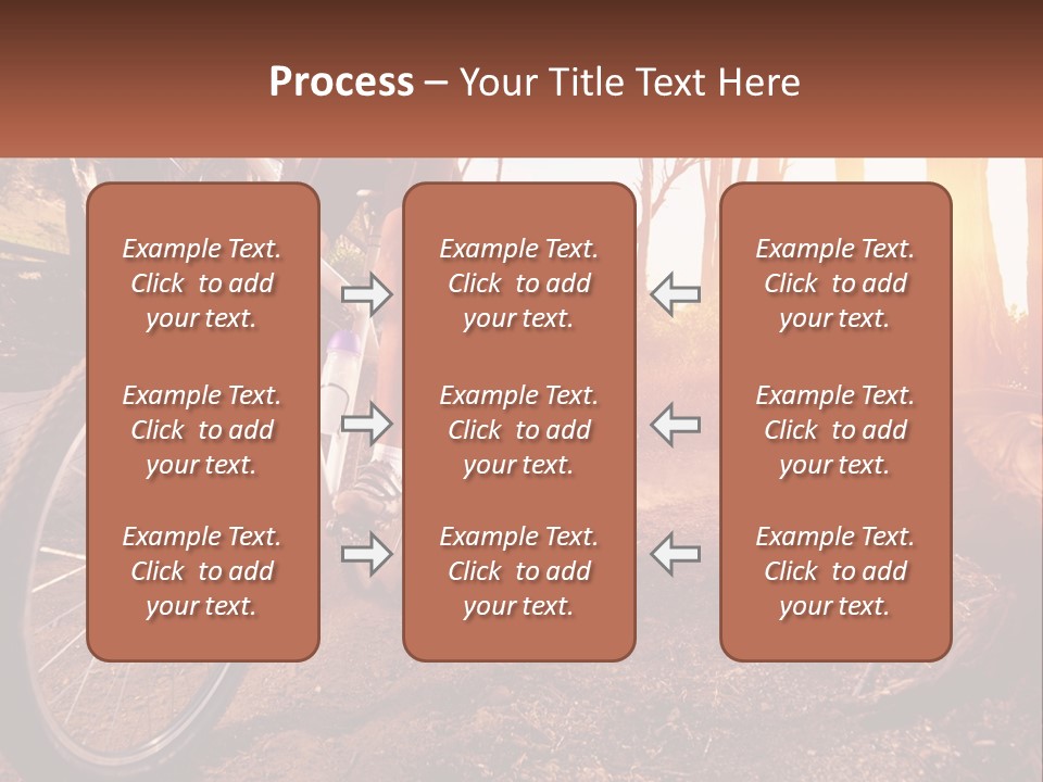 A Person Riding A Bike On A Dirt Road PowerPoint Template