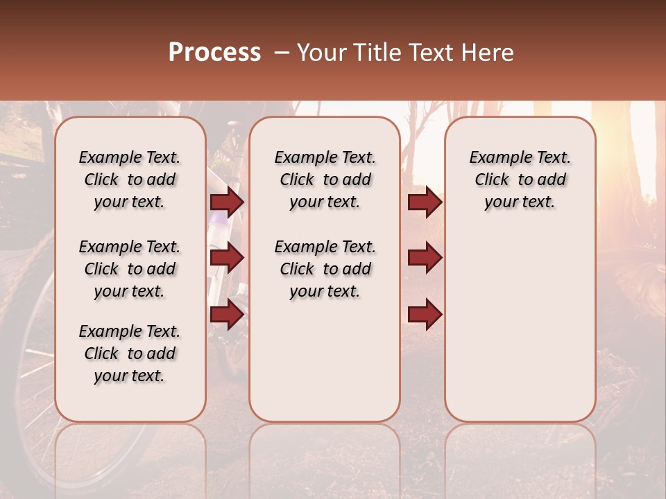 A Person Riding A Bike On A Dirt Road PowerPoint Template