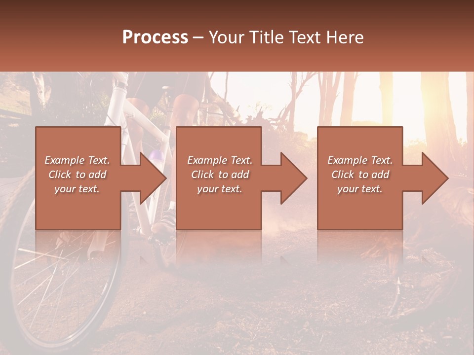A Person Riding A Bike On A Dirt Road PowerPoint Template