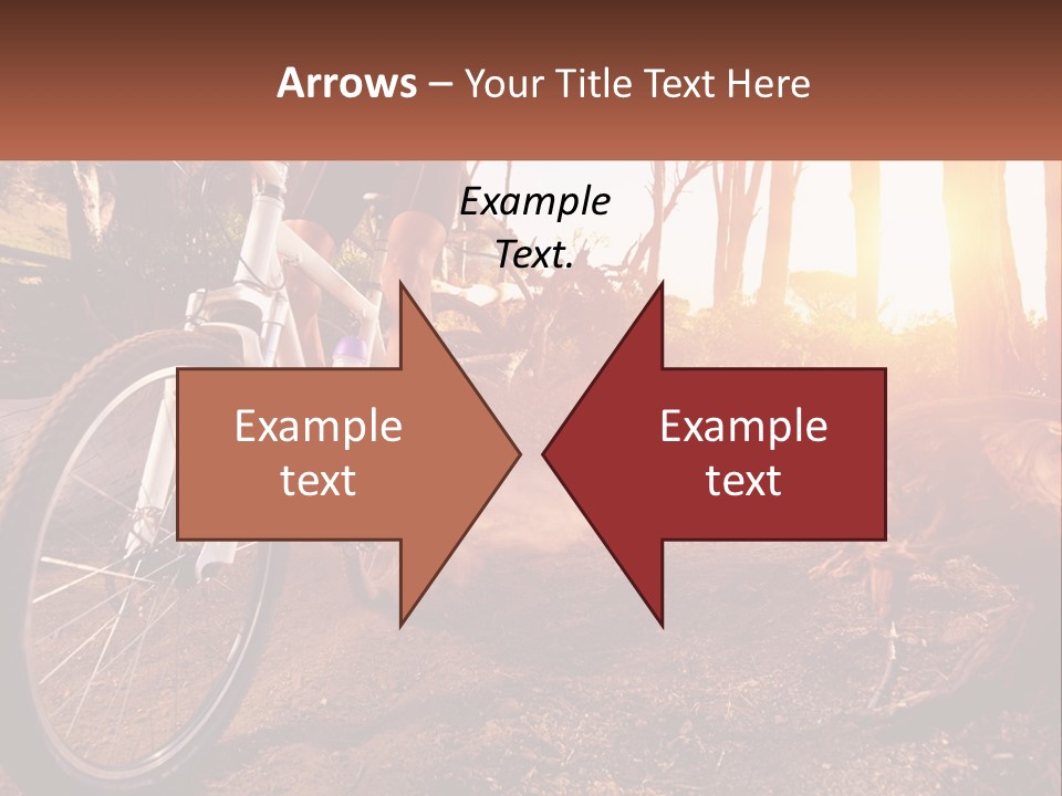 A Person Riding A Bike On A Dirt Road PowerPoint Template