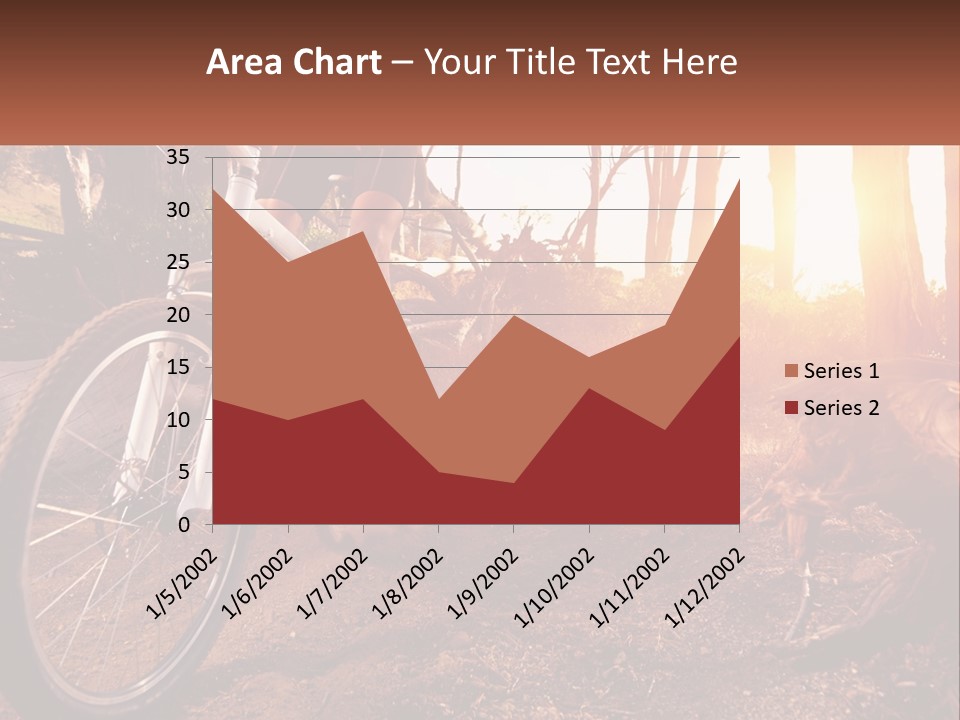 A Person Riding A Bike On A Dirt Road PowerPoint Template