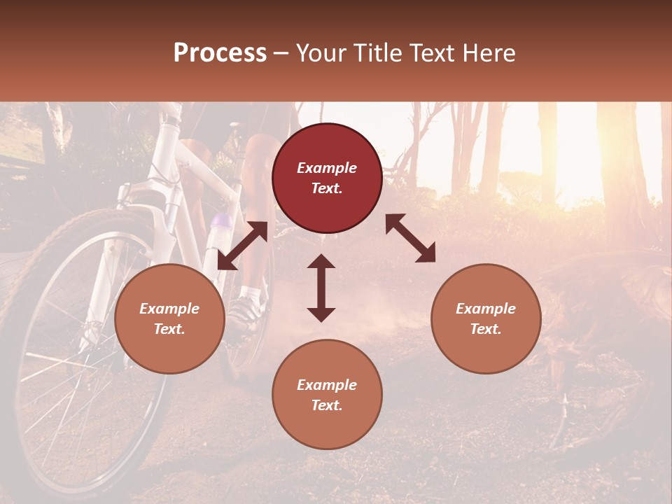 A Person Riding A Bike On A Dirt Road PowerPoint Template
