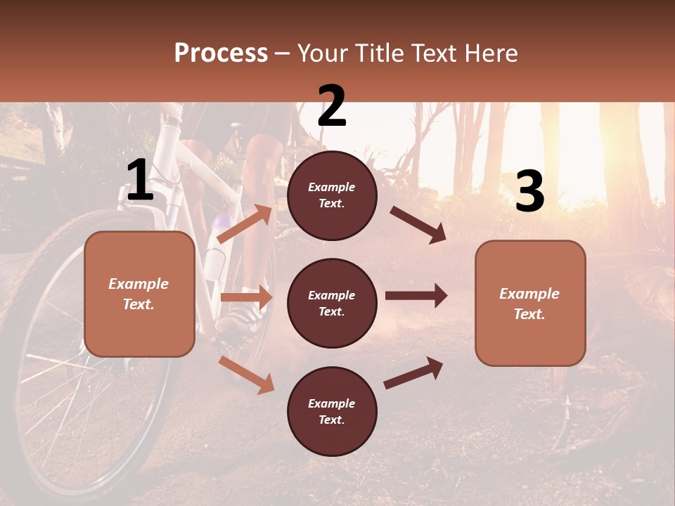 A Person Riding A Bike On A Dirt Road PowerPoint Template