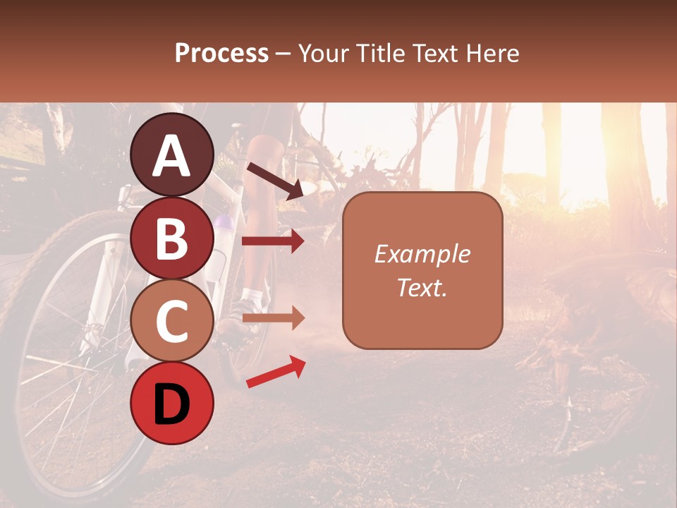 A Person Riding A Bike On A Dirt Road PowerPoint Template