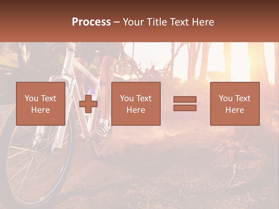A Person Riding A Bike On A Dirt Road PowerPoint Template