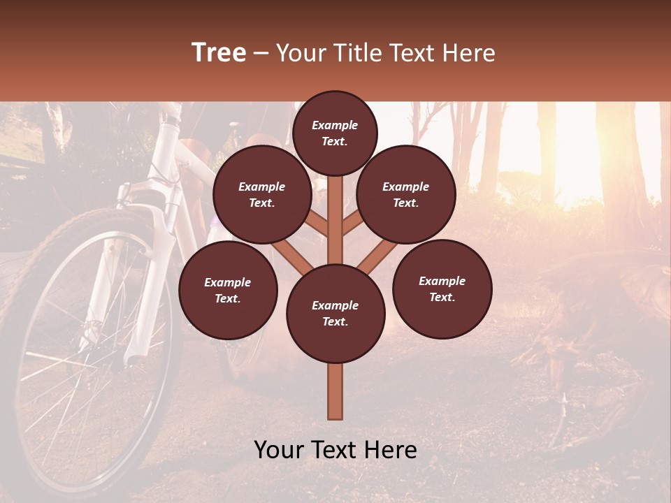A Person Riding A Bike On A Dirt Road PowerPoint Template